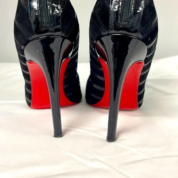 ❤️Authentic 🖤 Christian Louboutins mid calf Bootie - Picture 3 of 12